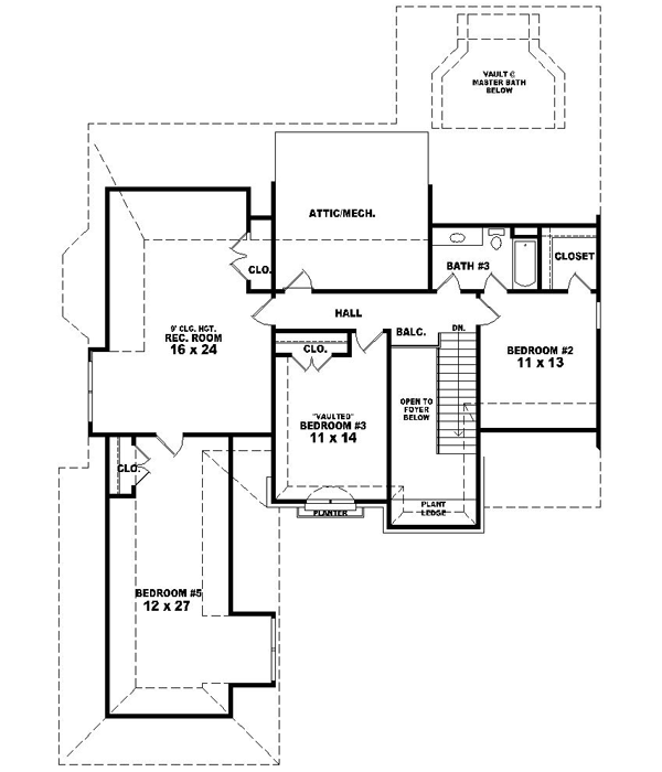 Upper/Second Floor Plan: 6-1501