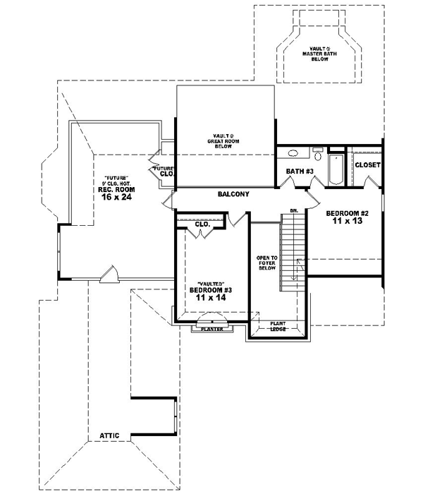 Upper/Second Floor Plan: 6-1502
