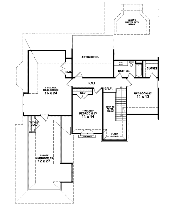 Upper/Second Floor Plan: 6-1505