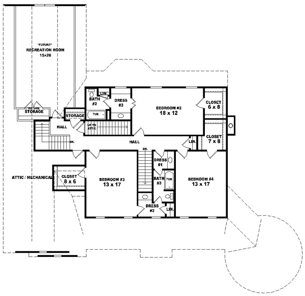 Upper/Second Floor Plan: 6-1506