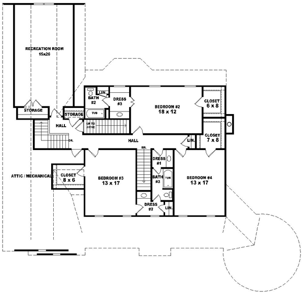 Upper/Second Floor Plan: 6-1507