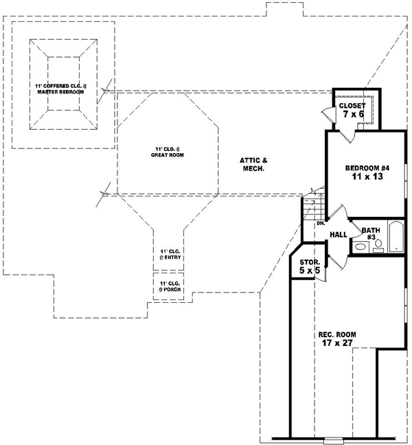 Upper/Second Floor Plan: 6-1511