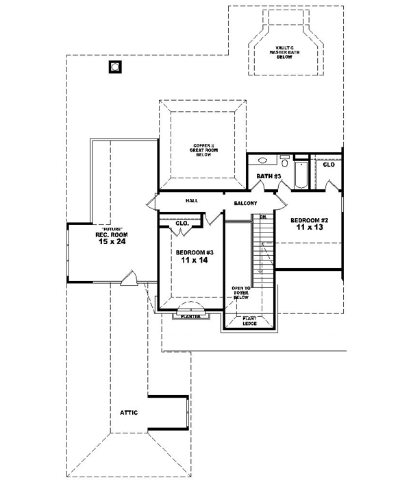 Upper/Second Floor Plan: 6-1512