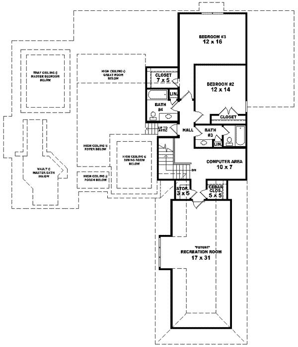 Upper/Second Floor Plan: 6-1516
