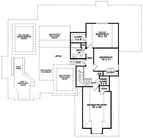 Upper/Second Floor Plan: 6-1517