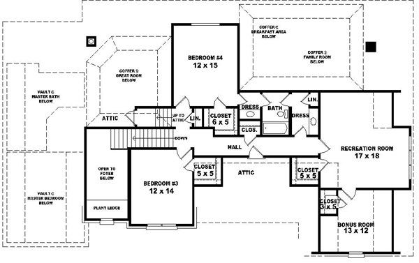 Upper/Second Floor Plan: 6-1520