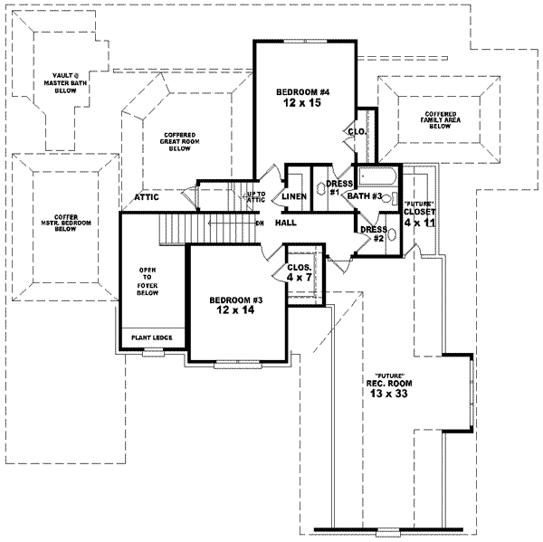 Upper/Second Floor Plan: 6-1521