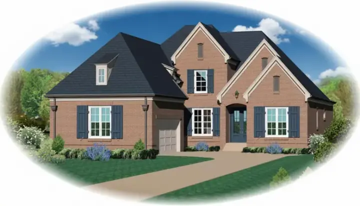 Traditional house plans 6-1526 - front exterior, 2,820 sq ft, 3 bed, 3 bath house plans | Monster House Plans