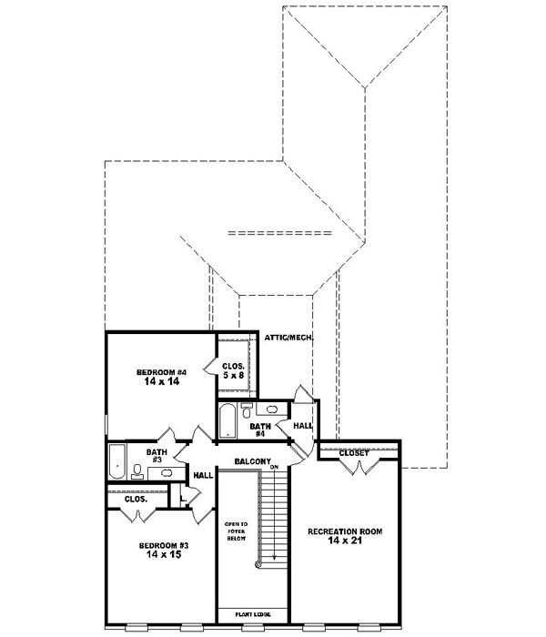 Upper/Second Floor Plan: 6-1528