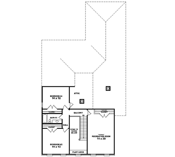 Upper/Second Floor Plan: 6-1529