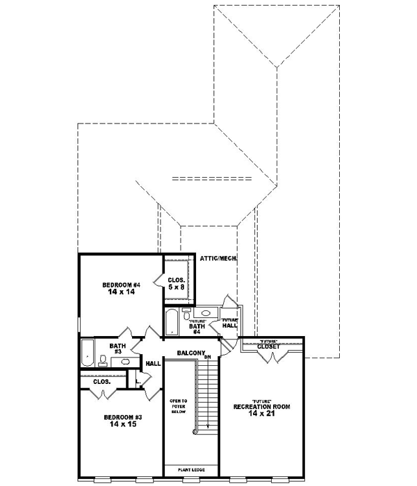 Upper/Second Floor Plan: 6-1530