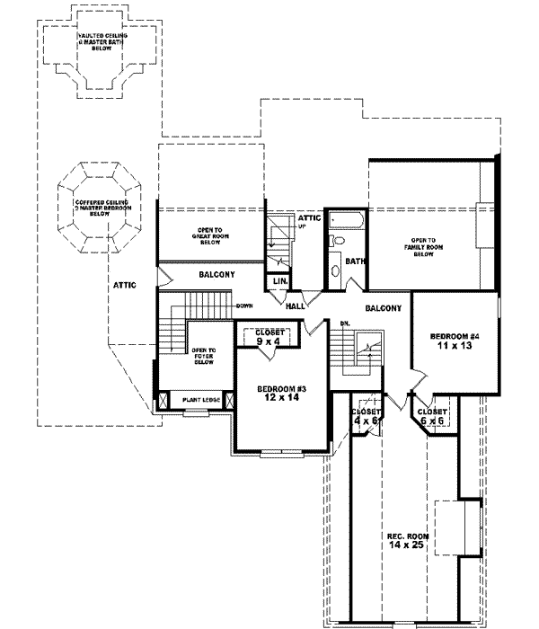 Upper/Second Floor Plan: 6-1538