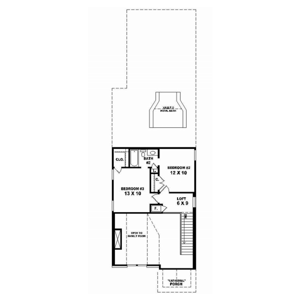 Upper/Second Floor Plan: 6-154