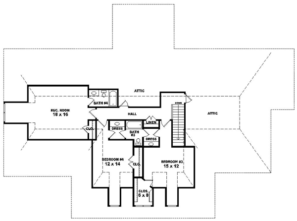 Upper/Second Floor Plan: 6-1547