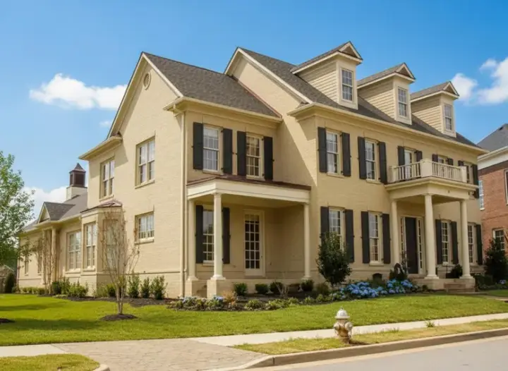 Southern Colonial house plans 6-1552 - front exterior, 3,588 sq ft, 3 bed, 3 bath house plans | Monster House Plans