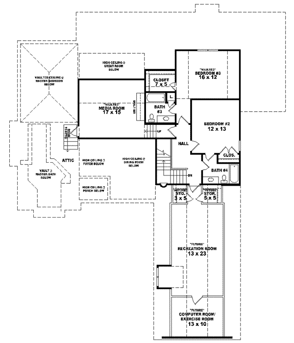 Upper/Second Floor Plan: 6-1555