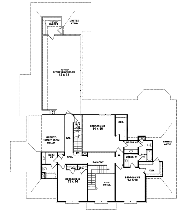Upper/Second Floor Plan: 6-1568