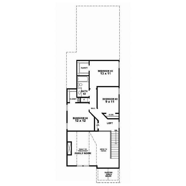 Upper/Second Floor Plan: 6-157