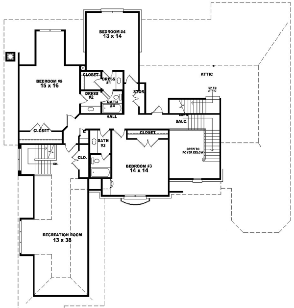 Upper/Second Floor Plan: 6-1572