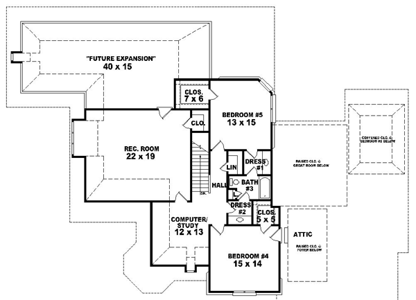 Upper/Second Floor Plan: 6-1574