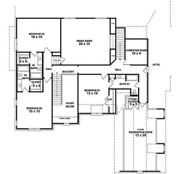 Upper/Second Floor Plan:6-1577