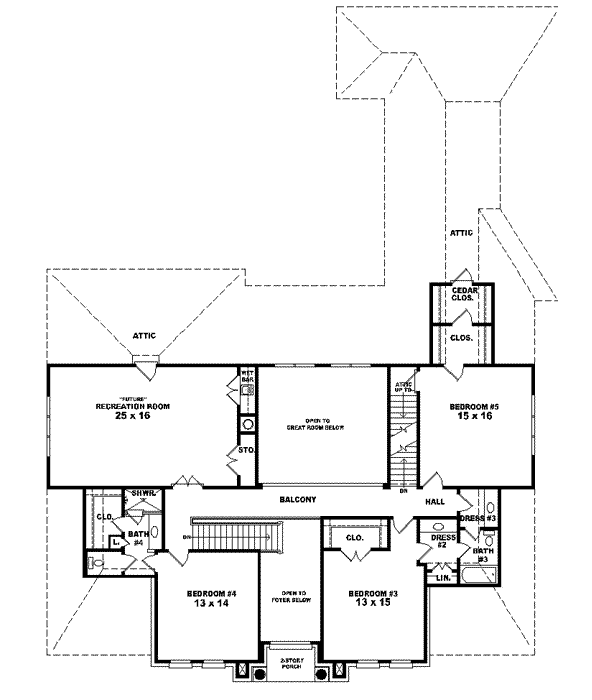Upper/Second Floor Plan: 6-1579