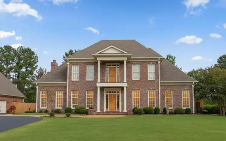 Plantation house plans 6-1589 - front exterior, 5,003 sq ft, 5 bed, 4 bath house plans | Monster House Plans