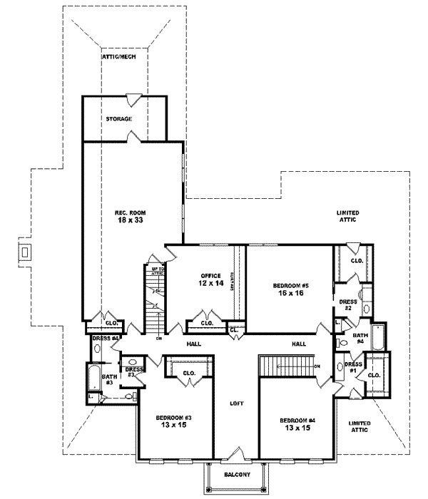 Upper/Second Floor Plan: 6-1590