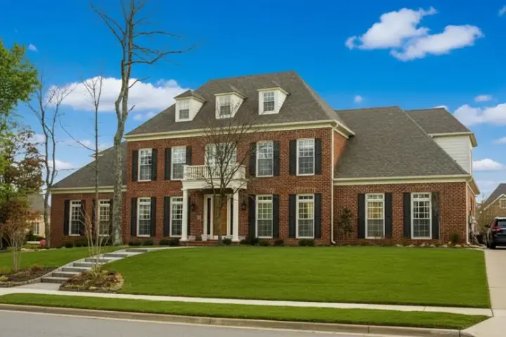 Southern Colonial house plans 6-1592 - front exterior, 5,112 sq ft, 4 bed, 4 bath house plans | Monster House Plans