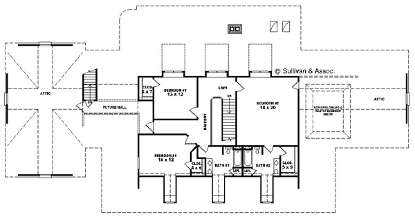Upper/Second Floor Plan: 6-1593