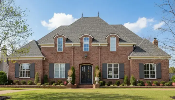 French Country house plans 6-1594 - front exterior, 4,881 sq ft, 5 bed, 5 bath house plans | Monster House Plans