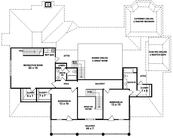 Upper/Second Floor Plan: 6-1596