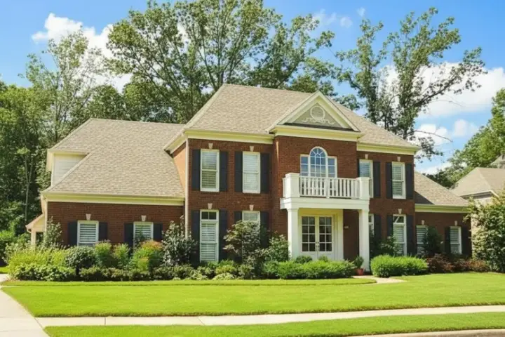 Southern Colonial house plans 6-1598 - front exterior, 4,360 sq ft, 4 bed, 4 bath house plans | Monster House Plans