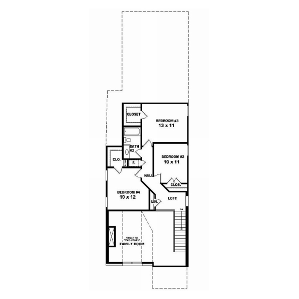 Upper/Second Floor Plan: 6-160