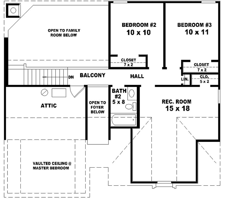 Upper/Second Floor Plan: 6-1605
