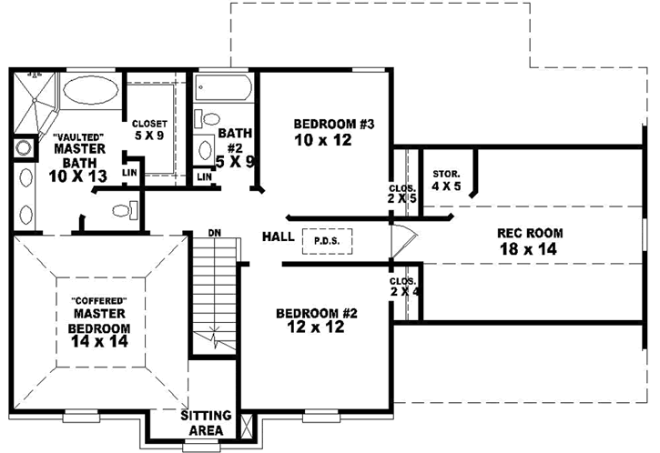 Upper/Second Floor Plan: 6-1607