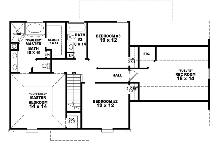 Upper/Second Floor Plan: 6-1608
