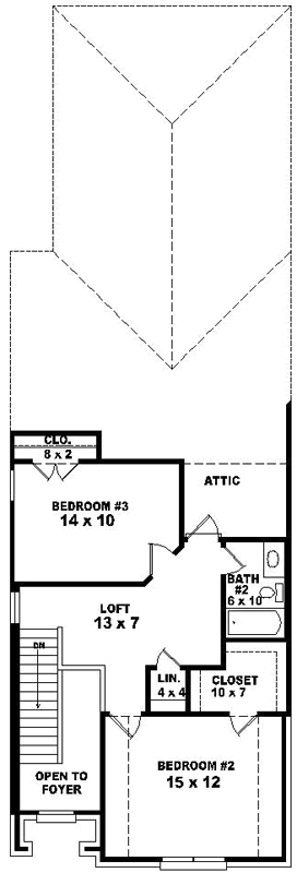 Upper/Second Floor Plan: 6-1610