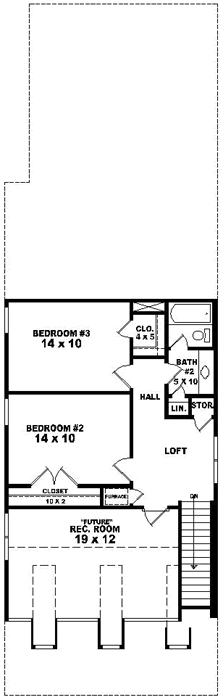 Upper/Second Floor Plan: 6-1612