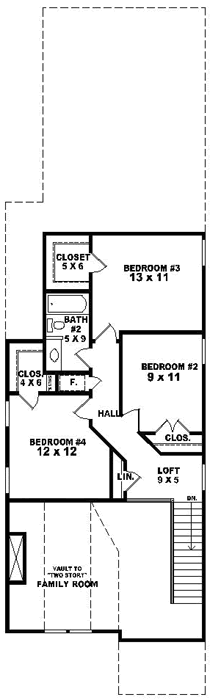 Upper/Second Floor Plan: 6-1613