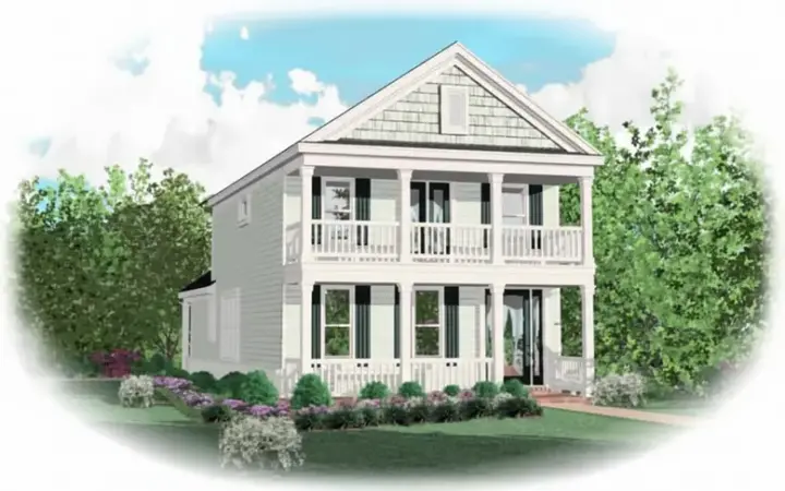 Southern house plans 6-1614 - front exterior, 1,830 sq ft, 3 bed, 3 bath house plans | Monster House Plans