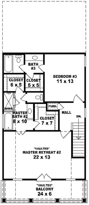 Upper/Second Floor Plan: 6-1614