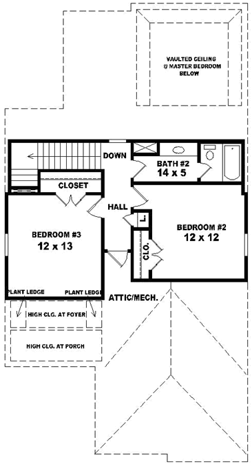 Upper/Second Floor Plan: 6-1617