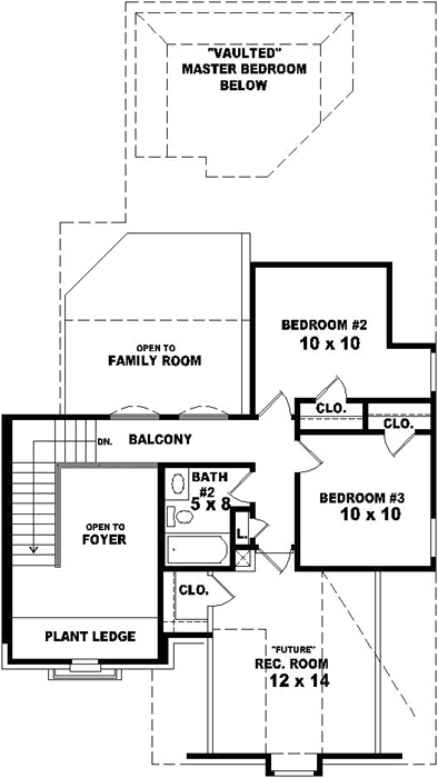 Upper/Second Floor Plan: 6-1619
