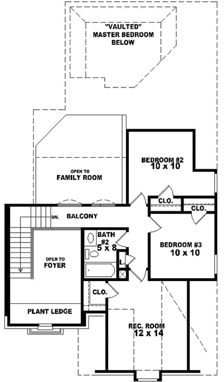 Upper/Second Floor Plan: 6-1621