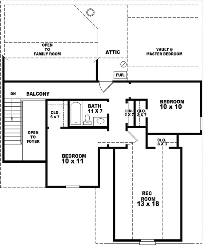 Upper/Second Floor Plan: 6-1623