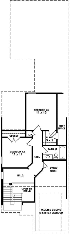 Upper/Second Floor Plan: 6-1624