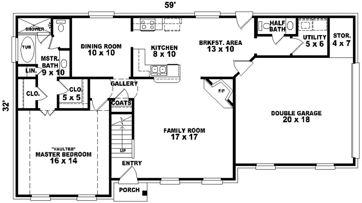 Main Floor Plan: 6-1625