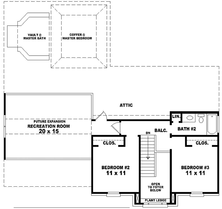 Upper/Second Floor Plan: 6-1626