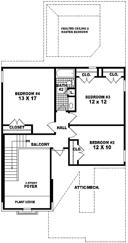 Upper/Second Floor Plan: 6-1632